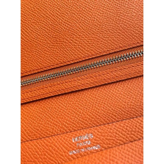Replica Hermes Bearn Portafoglio in pelle arancione Epsom Replica Hermes Bearn Portafoglio in pelle arancione Epsom
