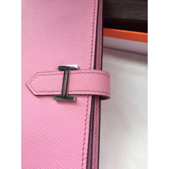 Replica Hermes Bearn Portafoglio in pelle rosa Epsom Replica Hermes Bearn Portafoglio in pelle rosa Epsom