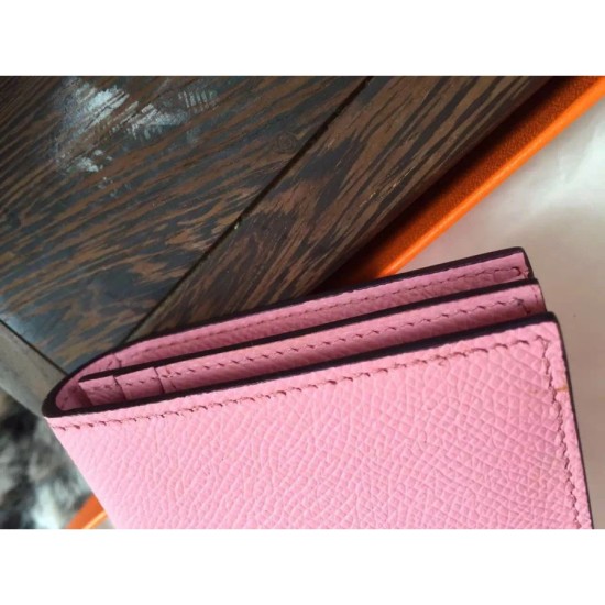 Replica Hermes Bearn Portafoglio in pelle rosa Epsom Replica Hermes Bearn Portafoglio in pelle rosa Epsom