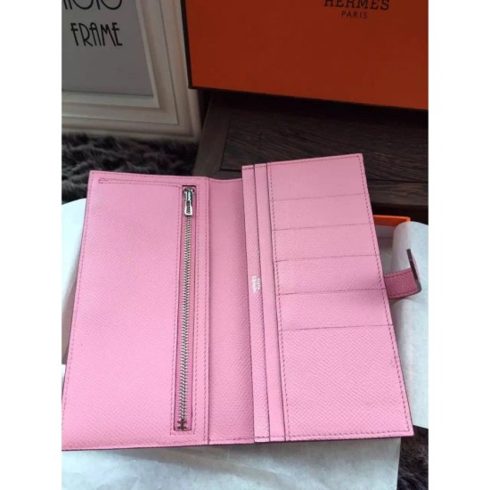 Replica Hermes Bearn Portafoglio in pelle rosa Epsom Replica Hermes Bearn Portafoglio in pelle rosa Epsom