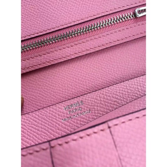 Replica Hermes Bearn Portafoglio in pelle rosa Epsom Replica Hermes Bearn Portafoglio in pelle rosa Epsom