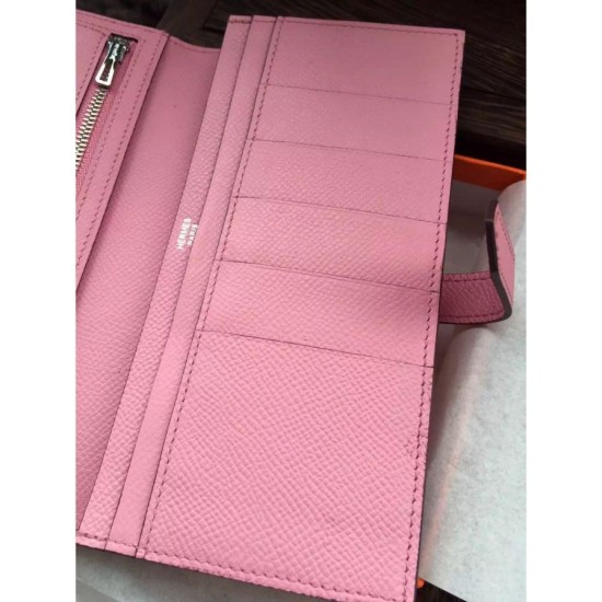 Replica Hermes Bearn Portafoglio in pelle rosa Epsom Replica Hermes Bearn Portafoglio in pelle rosa Epsom