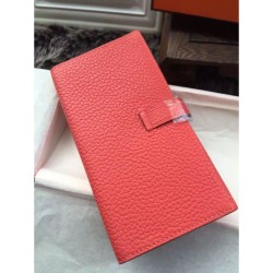 Hermes Bearn Portafoglio in pelle rosa Jaipur