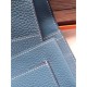 Replica Hermes Dogon Portafoglio In Blue Jean pelle Replica Hermes Dogon Portafoglio In Blue Jean pelle