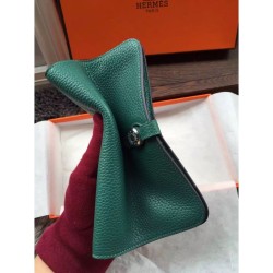 Hermes Dogon Portafoglio in pelle Malachite