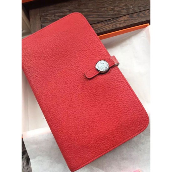 Replica Hermes Dogon Portafoglio in pelle Vermillion Replica Hermes Dogon Portafoglio in pelle Vermillion