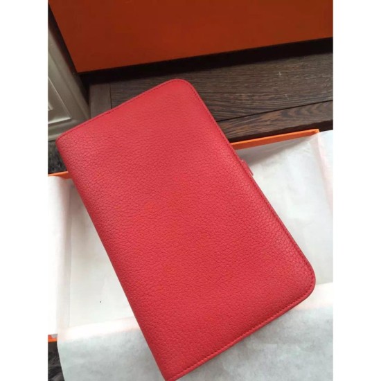 Replica Hermes Dogon Portafoglio in pelle Vermillion Replica Hermes Dogon Portafoglio in pelle Vermillion
