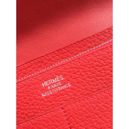 Replica Hermes Dogon Portafoglio in pelle Vermillion Replica Hermes Dogon Portafoglio in pelle Vermillion