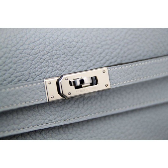 Replica Hermes Kelly Longue Portafoglio in pelle blu Lin Clemence Replica Hermes Kelly Longue Portafoglio in pelle blu Lin Clemence