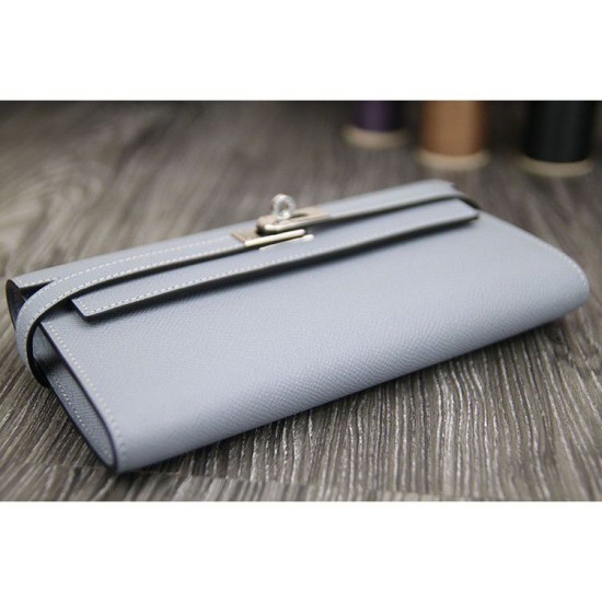 Replica Hermes Kelly Longue Portafoglio in pelle blu Lin Epsom Replica Hermes Kelly Longue Portafoglio in pelle blu Lin Epsom