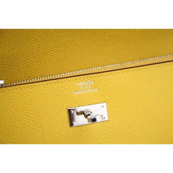 Replica Hermes Kelly Longue Portafoglio in pelle gialla Epsom Replica Hermes Kelly Longue Portafoglio in pelle gialla Epsom