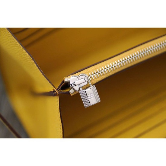 Replica Hermes Kelly Longue Portafoglio in pelle gialla Epsom Replica Hermes Kelly Longue Portafoglio in pelle gialla Epsom