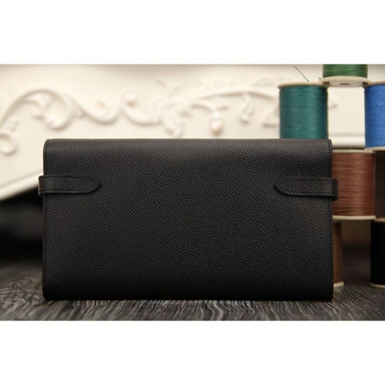 Replica Hermes Kelly Longue Portafoglio in pelle nera Epsom Replica Hermes Kelly Longue Portafoglio in pelle nera Epsom