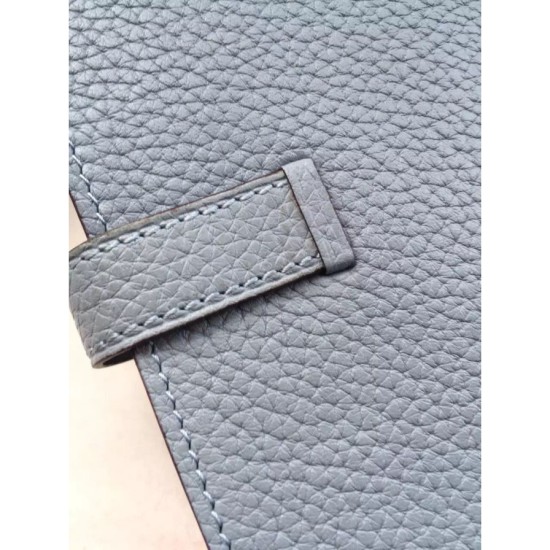 Replica Portafoglio Hermes Bearn in azzurro in pelle Replica Portafoglio Hermes Bearn in azzurro in pelle