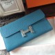 Replica Portafoglio Hermes Costanza a lungo in Jean pelle blu Replica Portafoglio Hermes Costanza a lungo in Jean pelle blu