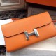 Replica Portafoglio Hermes Costanza a lungo in pelle arancione Epsom Replica Portafoglio Hermes Costanza a lungo in pelle arancione Epsom