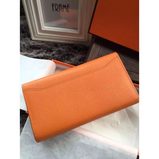 Replica Portafoglio Hermes Costanza a lungo in pelle arancione Epsom Replica Portafoglio Hermes Costanza a lungo in pelle arancione Epsom