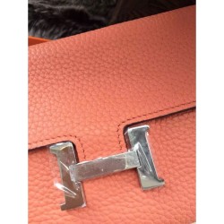 Portafoglio Hermes Costanza a lungo in pelle Crevette Portafoglio Hermes Costanza a lungo in pelle Crevette