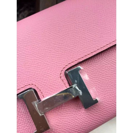 Replica Portafoglio Hermes Costanza a lungo in pelle rosa Epsom Replica Portafoglio Hermes Costanza a lungo in pelle rosa Epsom