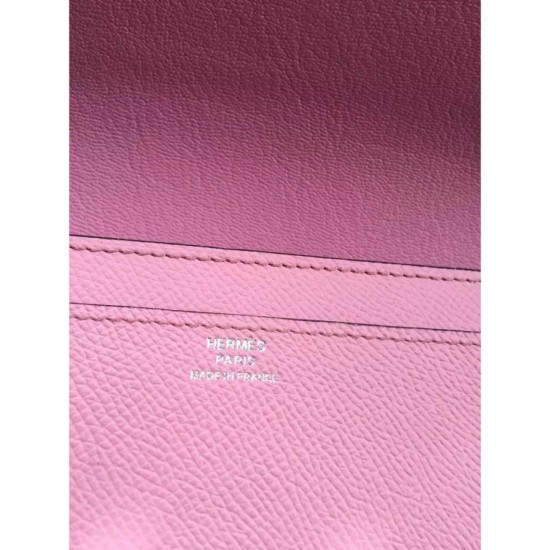 Replica Portafoglio Hermes Costanza a lungo in pelle rosa Epsom Replica Portafoglio Hermes Costanza a lungo in pelle rosa Epsom
