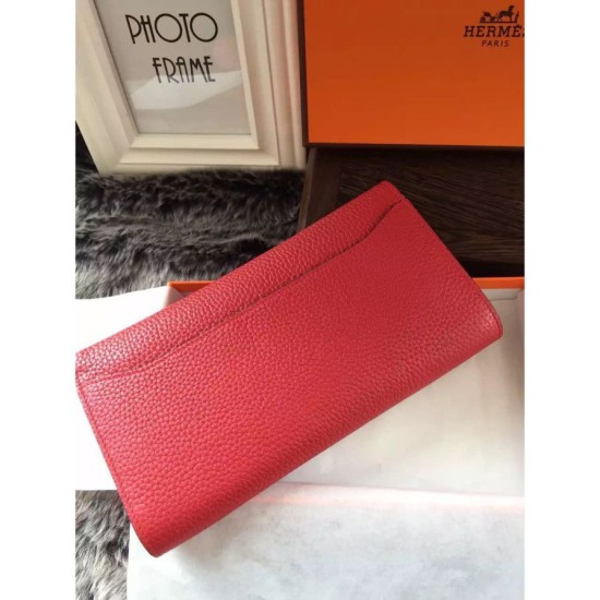 Replica Portafoglio Hermes Costanza a lungo in pelle Vermillion Replica Portafoglio Hermes Costanza a lungo in pelle Vermillion