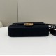 Replica Borsa in tela Fendi Baguette media FF 8BR600 Nera Replica Borsa in tela Fendi Baguette media FF 8BR600 Nera