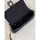 Replica Borsa in tela Fendi Baguette media FF 8BR600 Nera Replica Borsa in tela Fendi Baguette media FF 8BR600 Nera