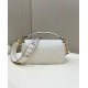 Replica Borsa in tela Fendi Baguette media FF 8BR600 Bianca Replica Borsa in tela Fendi Baguette media FF 8BR600 Bianca