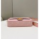 Replica Borsa in tela Fendi Baguette media FF 8BR600 Rosa Replica Borsa in tela Fendi Baguette media FF 8BR600 Rosa