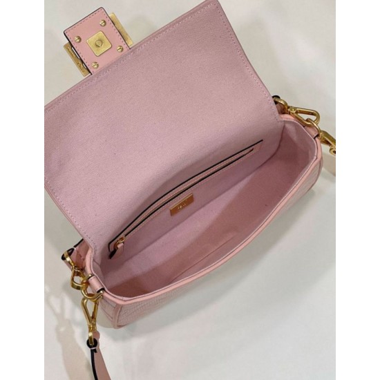 Replica Borsa in tela Fendi Baguette media FF 8BR600 Rosa Replica Borsa in tela Fendi Baguette media FF 8BR600 Rosa