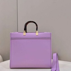 Borsa tote media Fendi Sunshine viola