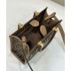 Replica Borsa Fendi Sunshine Small Shopper Tote FF in tessuto jacquard Marrone Replica Borsa Fendi Sunshine Small Shopper Tote FF in tessuto jacquard Marrone