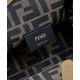 Replica Fendi First Borsa piccola in pelle intrecciata Azzurro