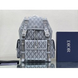 Dior Hit the Road Zaino da uomo CD Diamond Canvas Grigio Dior Hit the Road Zaino da uomo CD Diamond Canvas Grigio