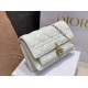 Replica Pochette Dior Lady Dior con catena Cannage bianca Replica Pochette Dior Lady Dior con catena Cannage bianca