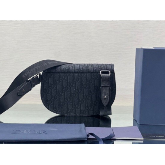 Replica Custodia da uomo Dior Saddle Dior Oblique Jacquard nera Replica Custodia da uomo Dior Saddle Dior Oblique Jacquard nera