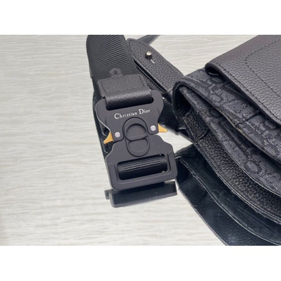 Replica Custodia da uomo Dior Saddle Dior Oblique Jacquard nera Replica Custodia da uomo Dior Saddle Dior Oblique Jacquard nera