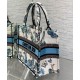 Replica Borsa tote Christian Dior piccola Dior Book ricamata con un blu notte bianco e pastello Replica Borsa tote Christian Dior piccola Dior Book ricamata con un blu notte bianco e pastello