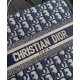 Replica Christian Dior Borsa tote media Dior Book Blu scuro Ricami Dior Oblique e pelle di vitello Replica Christian Dior Borsa tote media Dior Book Blu scuro Ricami Dior Oblique e pelle di vitello