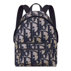 Zaino Christian Dior Rider Maxi Dior Oblique jacquard Blu scuro