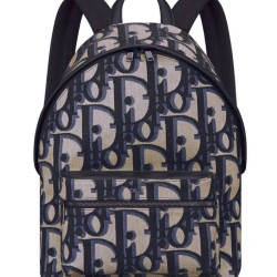 Zaino Christian Dior Rider Maxi Dior Oblique jacquard Blu scuro
