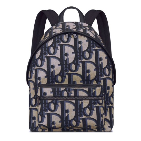 Replica Zaino Christian Dior Rider Maxi Dior Oblique jacquard Blu scuro Replica Zaino Christian Dior Rider Maxi Dior Oblique jacquard Blu scuro