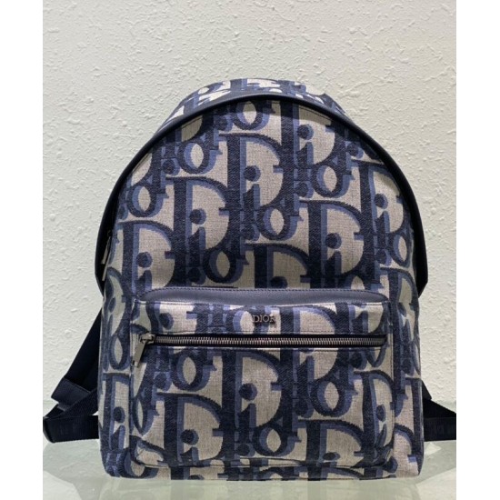 Replica Zaino Christian Dior Rider Maxi Dior Oblique jacquard Blu scuro Replica Zaino Christian Dior Rider Maxi Dior Oblique jacquard Blu scuro