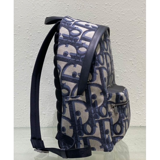 Replica Zaino Christian Dior Rider Maxi Dior Oblique jacquard Blu scuro Replica Zaino Christian Dior Rider Maxi Dior Oblique jacquard Blu scuro