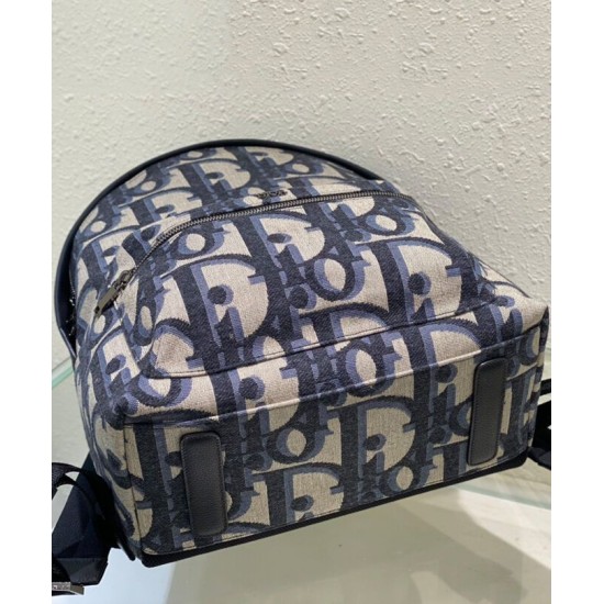 Replica Zaino Christian Dior Rider Maxi Dior Oblique jacquard Blu scuro Replica Zaino Christian Dior Rider Maxi Dior Oblique jacquard Blu scuro