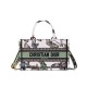 Replica Christian Dior Mini Dior Book Tote Bag verde con cinturino ricamato con motivo Toile de Jouy Mexico