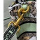 Replica Christian Dior Mini Dior Book Tote Bag verde con cinturino ricamato con motivo Toile de Jouy Mexico