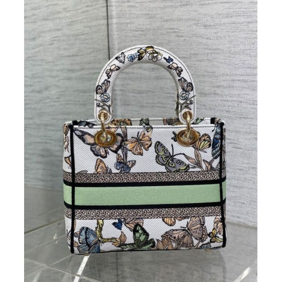 Replica Borsa Christian Dior Medium Lady D-Lite Crema con motivo Toile de Jouy Mexico bianco multicolor Replica Borsa Christian Dior Medium Lady D-Lite Crema con motivo Toile de Jouy Mexico bianco multicolor