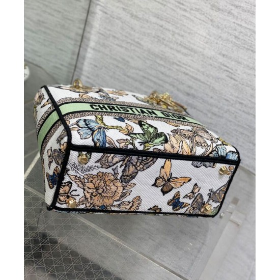 Replica Borsa Christian Dior Medium Lady D-Lite Crema con motivo Toile de Jouy Mexico bianco multicolor Replica Borsa Christian Dior Medium Lady D-Lite Crema con motivo Toile de Jouy Mexico bianco multicolor