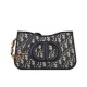 Replica Mini borsa hobo Christian Dior CD Signature Blu scuro Replica Mini borsa hobo Christian Dior CD Signature Blu scuro